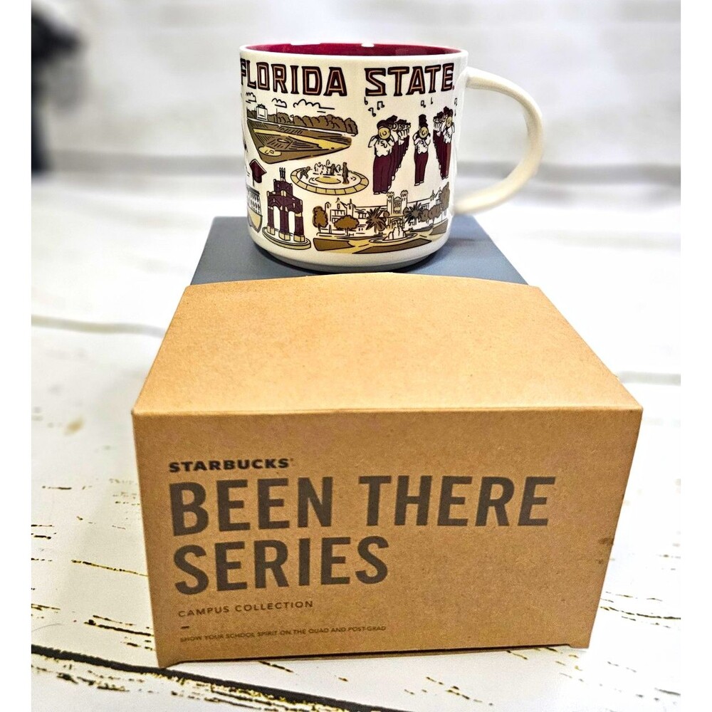 Starbucks FSU Florida State Been There Series Campus Mug 14oz New w/ Box